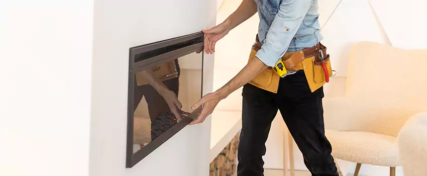 Metal Fireplace Installation in Draper, Utah
