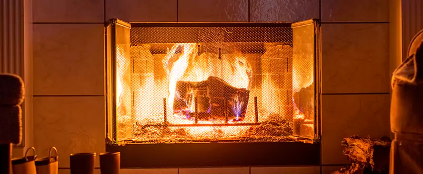 Mendota Hearth Landscape Fireplace Installation in Draper, Utah