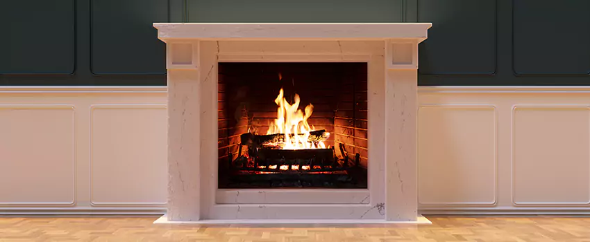 Open Flame Wood-Burning Fireplace Installation Services in Draper, Utah