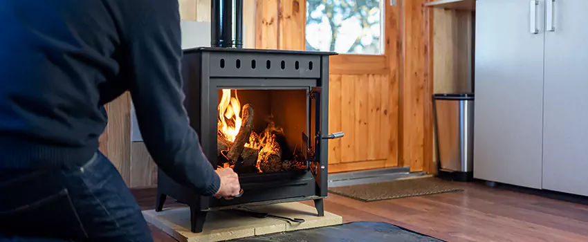 Open Hearth Wood Fireplace Installation in Draper, UT